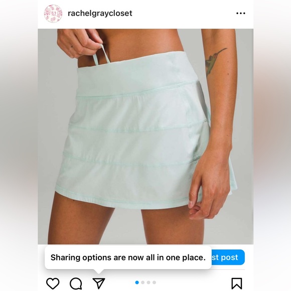 LULULEMON Mint blue skirt so cute barely worn - Picture 3 of 4